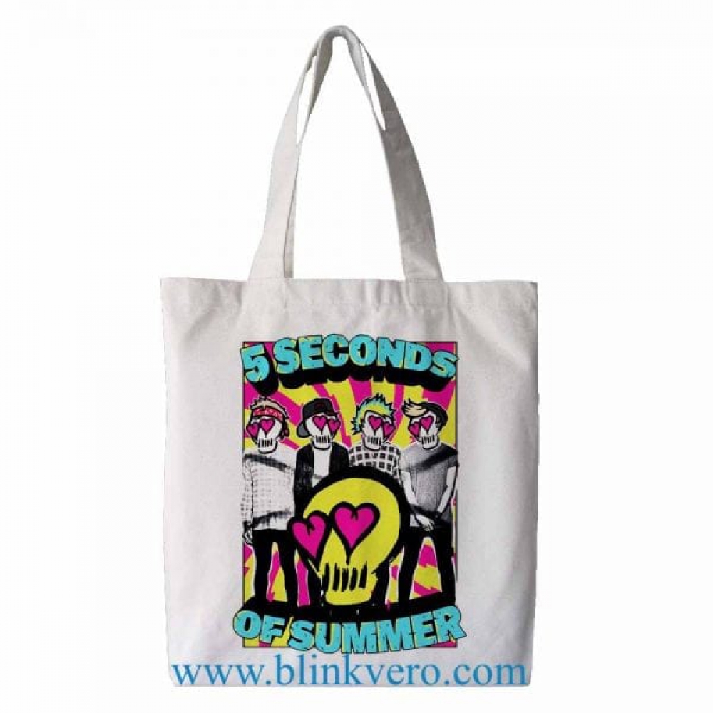 5 Second of summer awesome fashion shopping tote bag