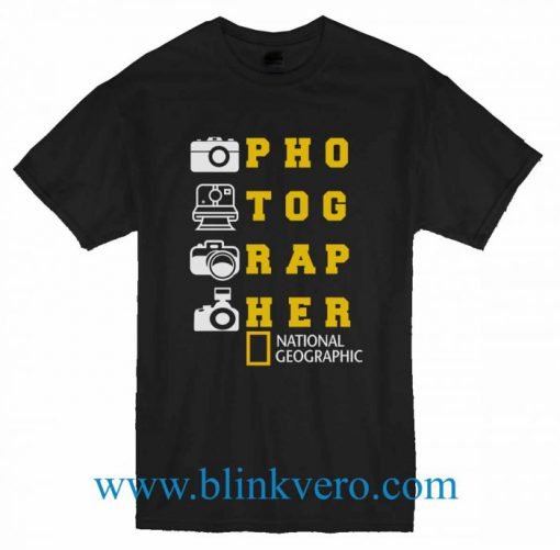 National Geographic Photograher Unisex T Shirt Size S M L XL XXL