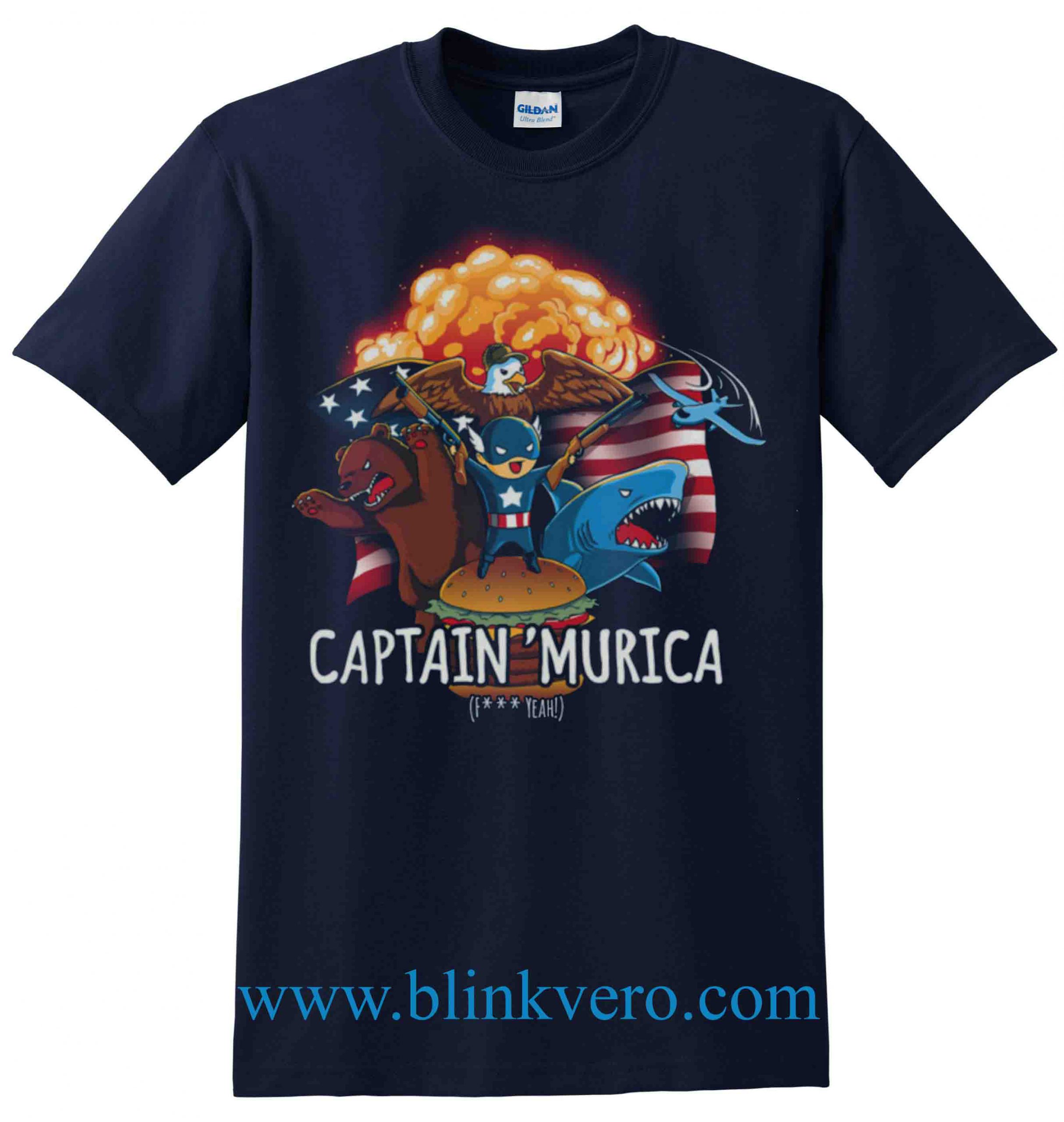 Modernisering Rejsende Formålet CAPTAIN MURICA Best Unisex T Shirt Adult