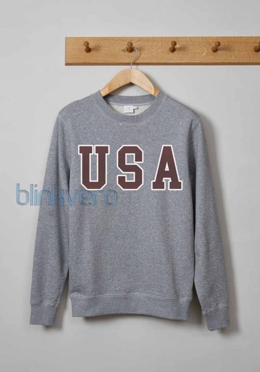 USA Jersey Life Style Girls and Mens Sweatshirt size S to XXXL Unisex Adult
