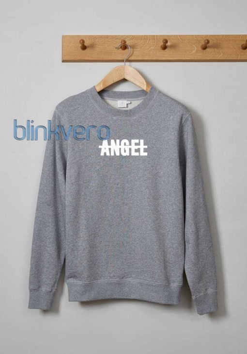 Angel awesome girls and mens sweatshirt unisex adult size
