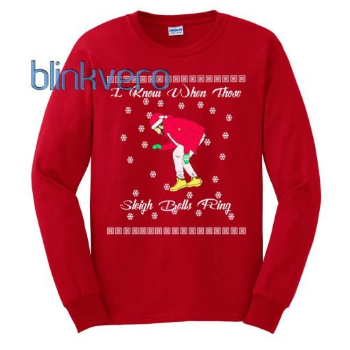 Drake Sleigh Bells Ring Ugly Christmas Awesome Girls and Mens Sweatshirt Chirstmas size S to XXXL Unisex Adult