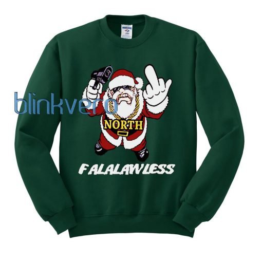 Falalawless funny santa ugly christmas sweater t shirt