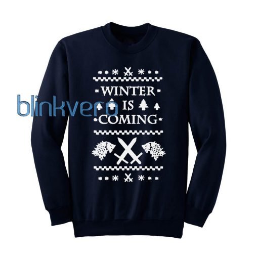 Winter is coming ugly christmas sweater t shirt