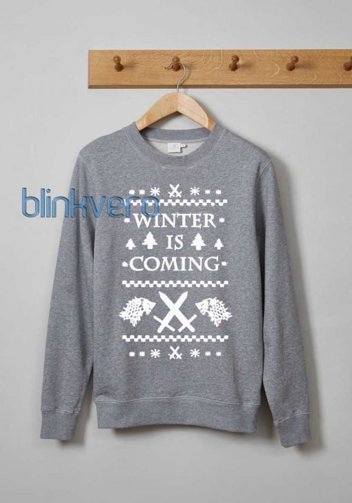 Winter is coming ugly christmas sweater t shirt
