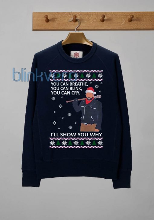 The walking dead ugly style christmas sweater t shirt