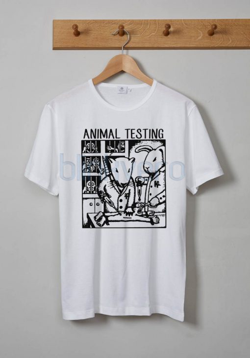 Animal Testing Tee Awesome Unisex Tshirt Tanktop Adult Size S M L XL XXL