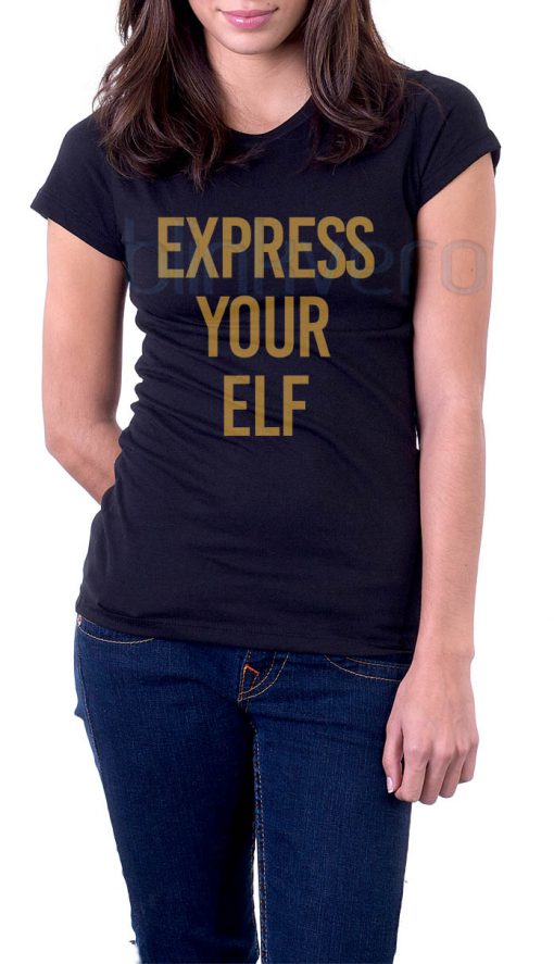 Express Your Elf Tee Awesome Unisex Tshirt Adult Size S M L XL XXL For Men and Women