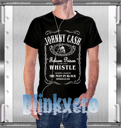 Buy Tshirt Johnny Cash Man In Black Woman Unisex Tshirt Size S-3Xl