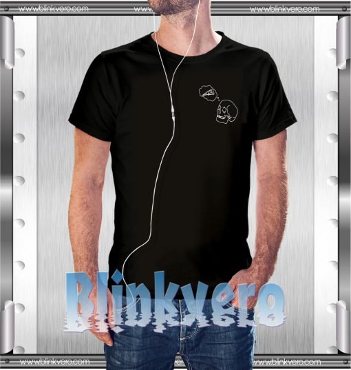 Skull Pizza Tee Awesome Tshirt Adult Size S M L XL XXL For Men and Women