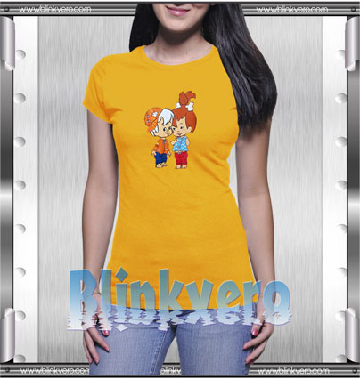 Hanna Barbera Flintstones Orange Style Shirt T shirt