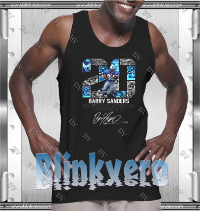 Barry Sanders Style Shirts Tank Top