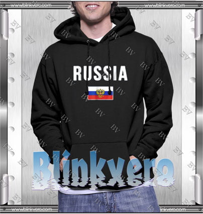 Russian Flag Style Shirts Hoodie