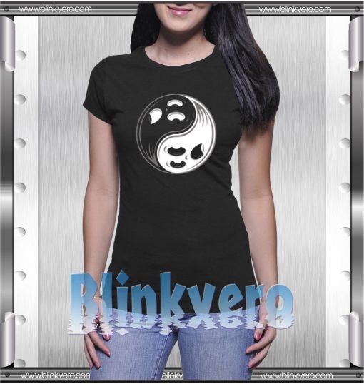 Ghost-Yin-Yang-Black-and-White-T-Shirt-Women-and-Men-S-3XL