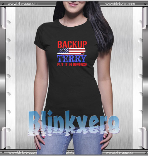 Back Up Terry American Flag USA T-Shirt