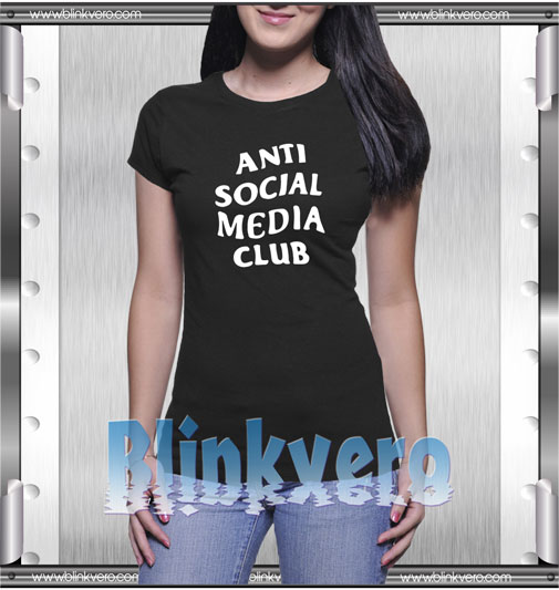 Anti social media club t shirt